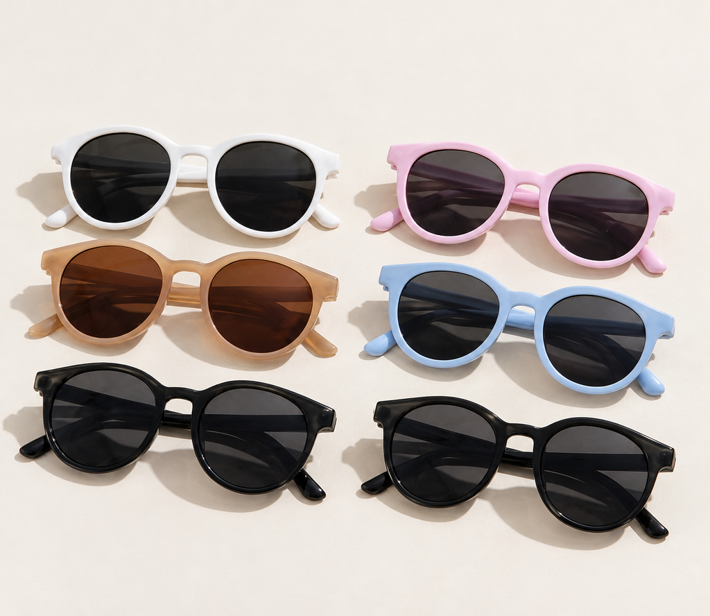 Kids Oval Shape Unisex Sunglasses Choose A Colour