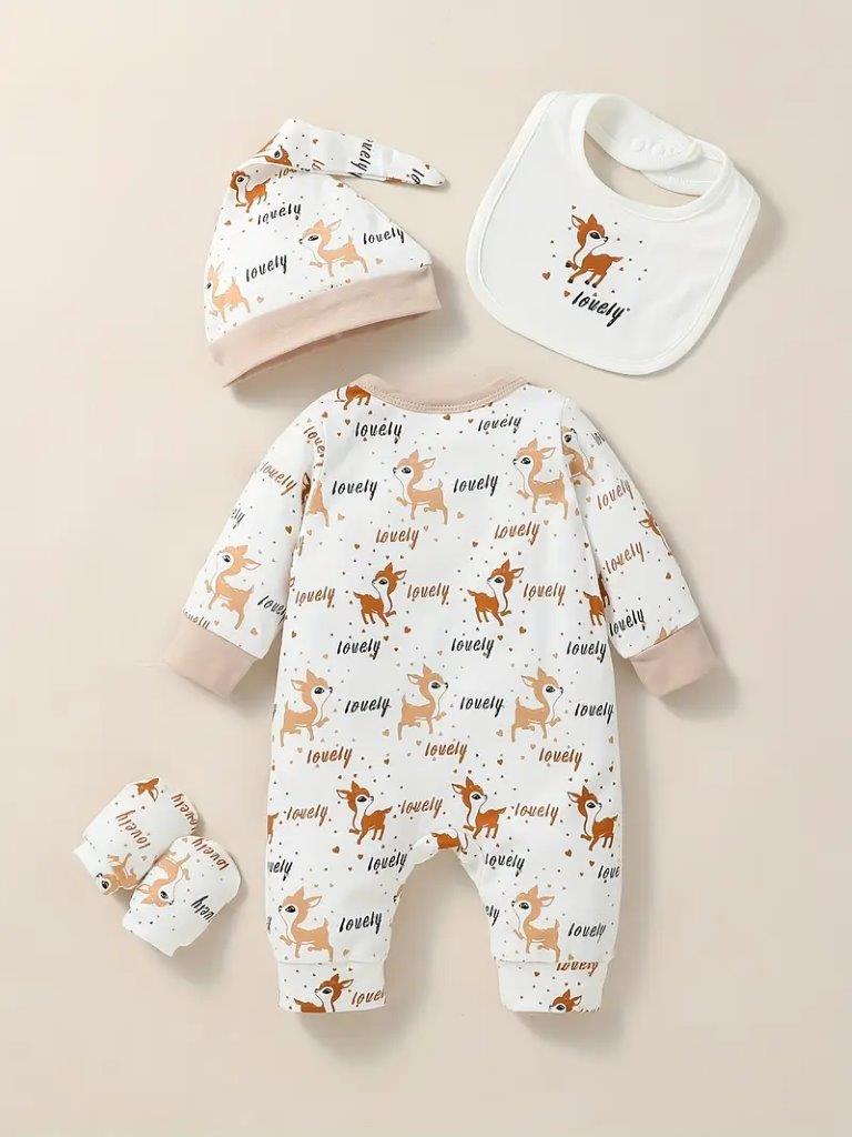 Baby Dear 4 Piece Jumpsuit Set