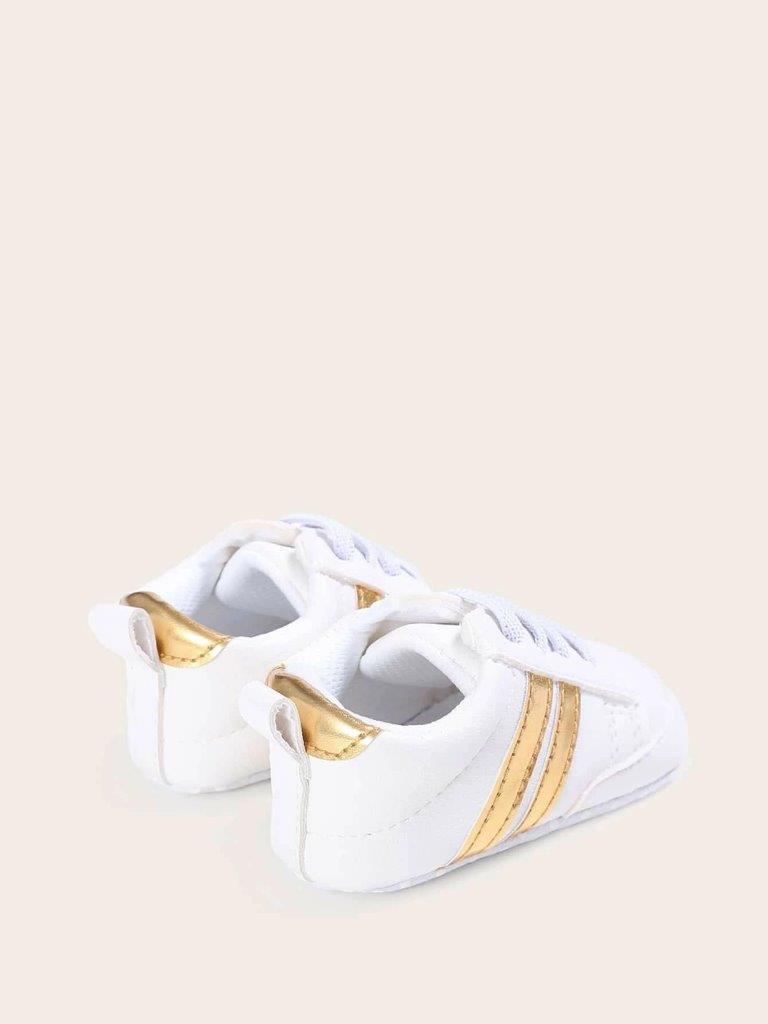 Baby Gold Stripe Sneakers