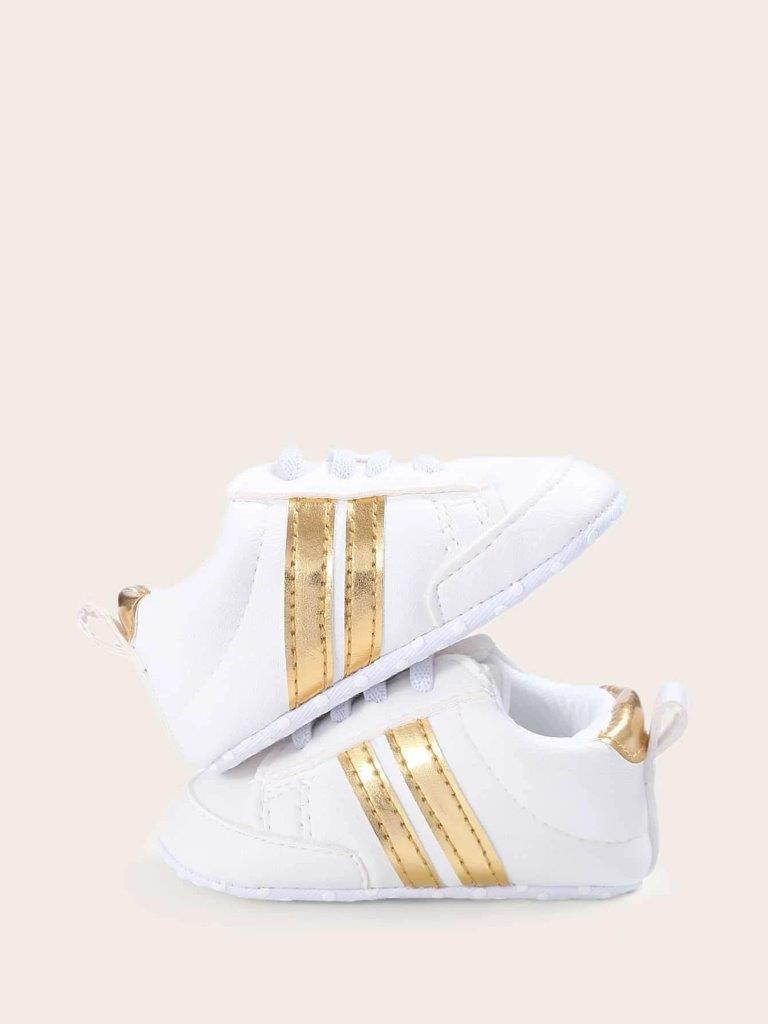 Baby Gold Stripe Sneakers