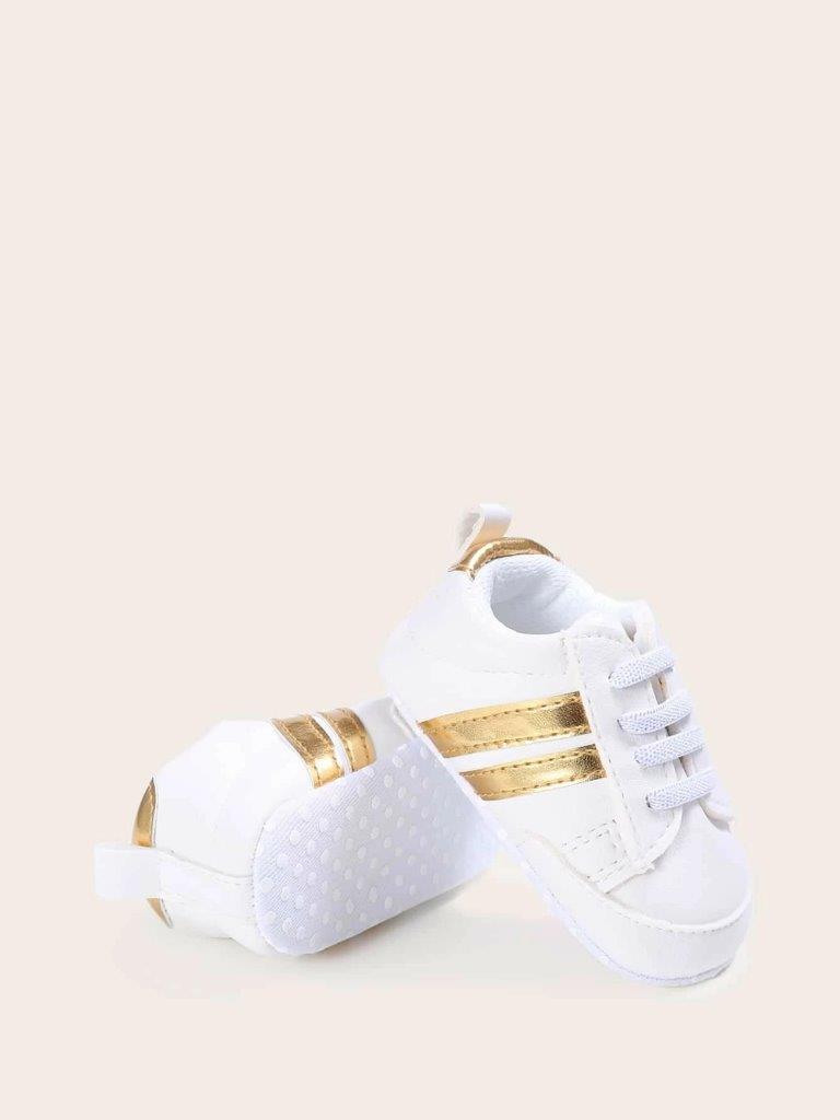 Baby Gold Stripe Sneakers