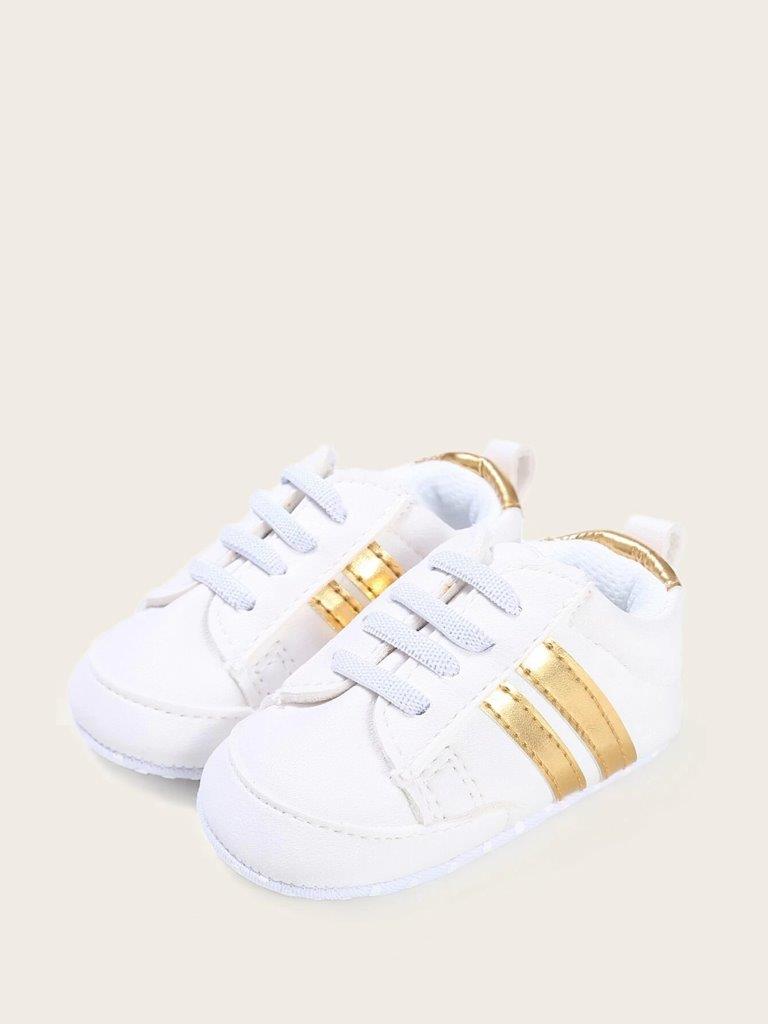Baby Gold Stripe Sneakers
