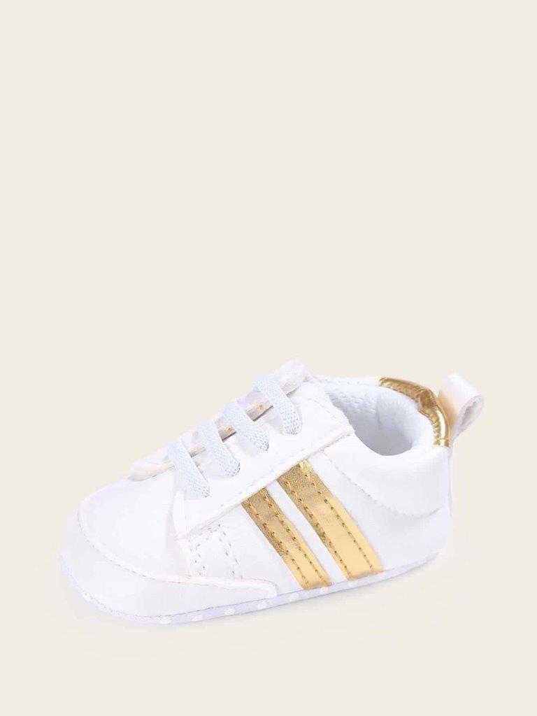 Baby Gold Stripe Sneakers