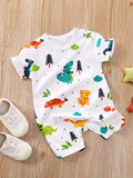 Dinosaur Print Baby Grow