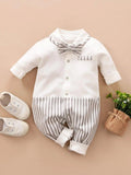 Baby Bow Tie Long Sleeve Jumpsuit