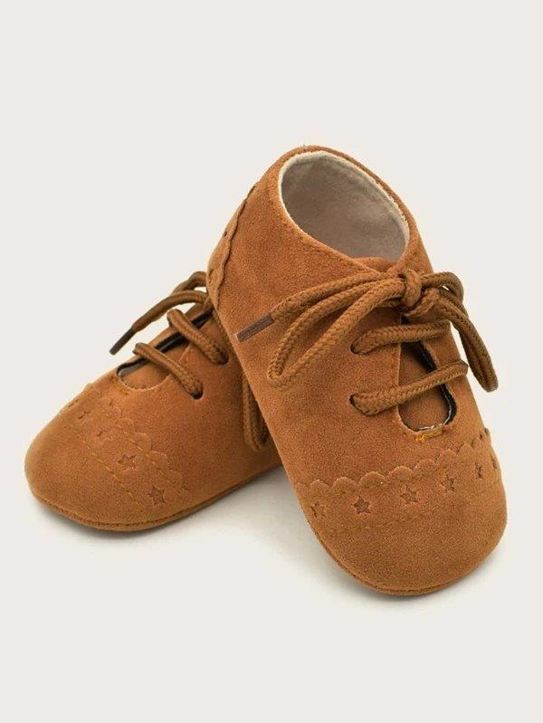 Baby Star Lace-up Brown