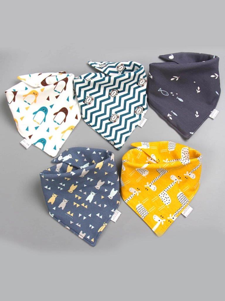 Bandana Bibs 5 Piece Boy