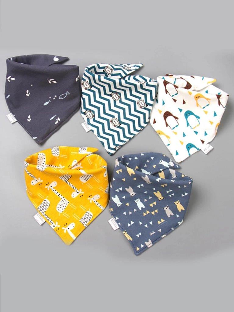 Bandana Bibs 5 Piece Boy