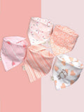 Bandana Bibs 5 Piece Girl