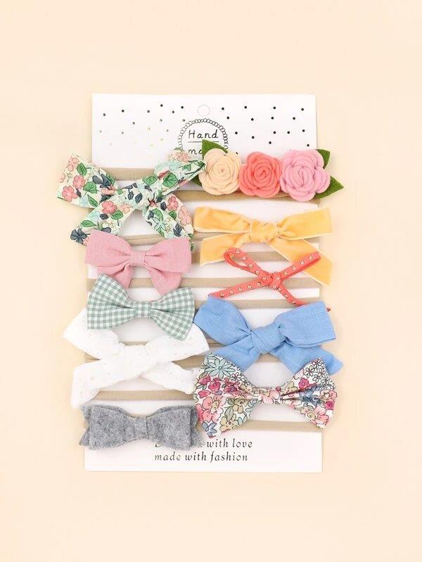 Baby 10 Piece Headband Set Mix 4