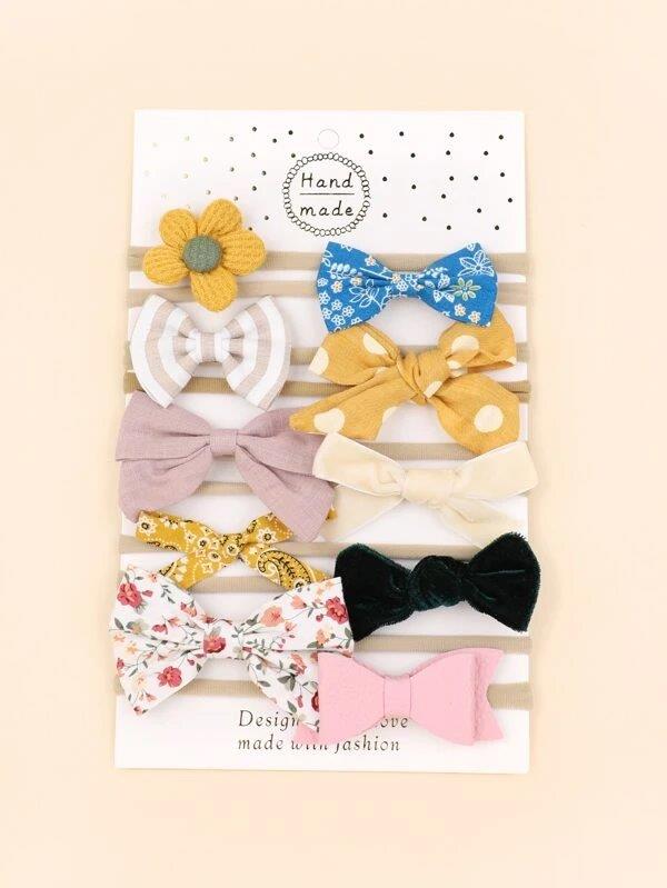 Baby 10 Piece Headband Set Mix 3
