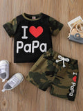 Baby I Love Pappa Camo Set