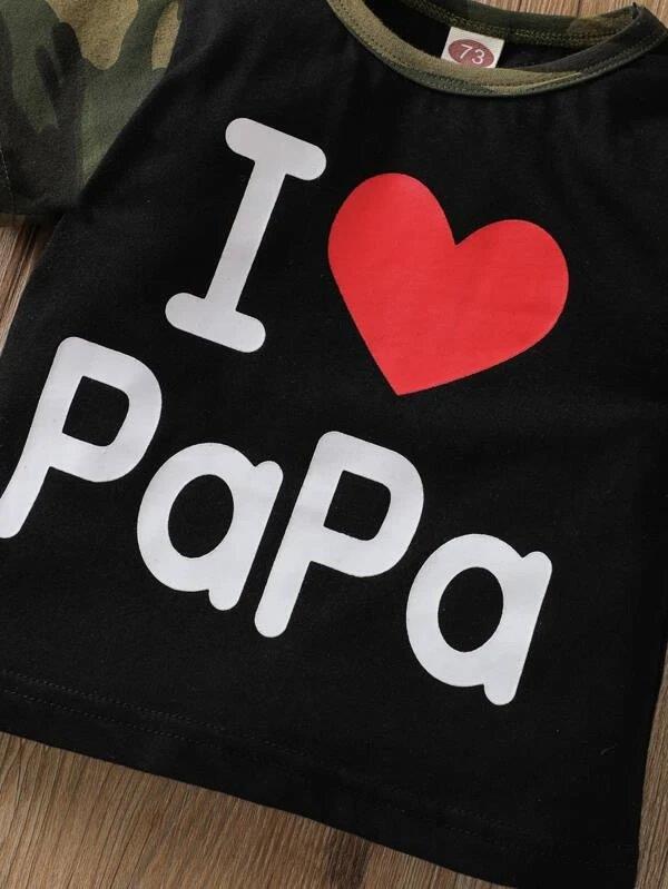 Baby I Love Pappa Camo Set