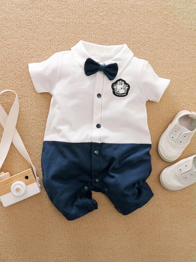 Baby Bow Tie Romper