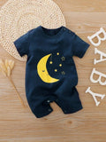 Baby Moon And Stars Romper