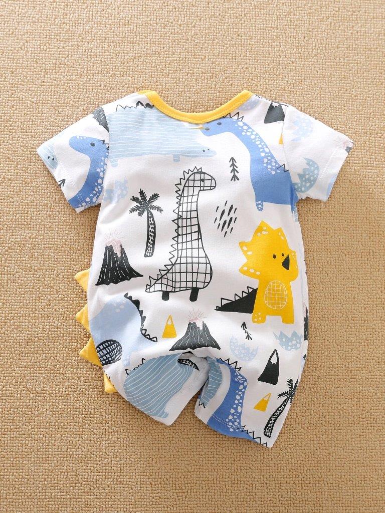 Dinosaur Graphic Print Baby Grow