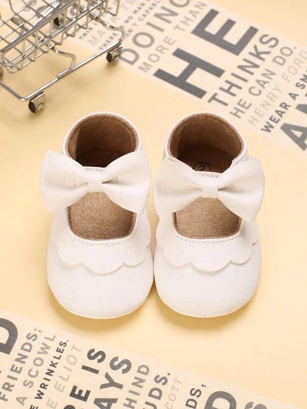 Baby White Pattern Mary Jane
