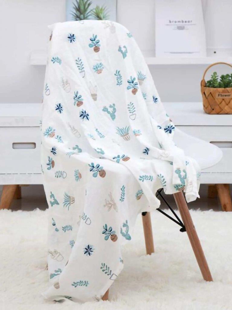 Baby Plant Muslin Blanket