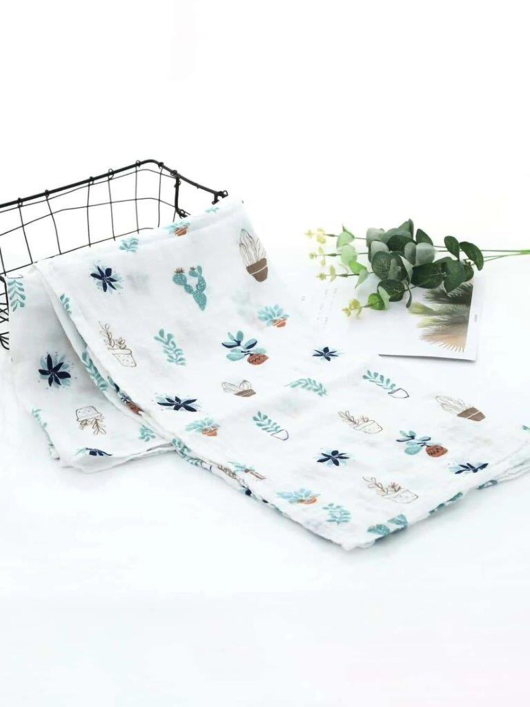 Baby Plant Muslin Blanket