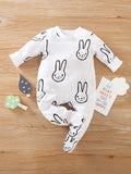 Baby Rabbit Graphic Jumpsuit