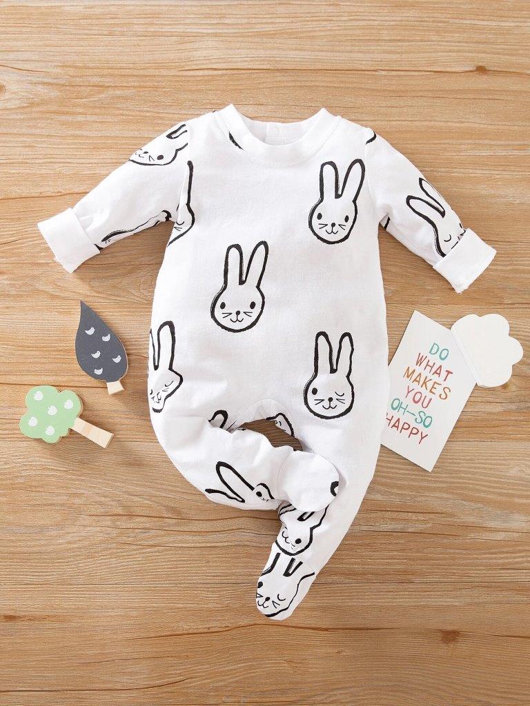 Baby Rabbit Graphic Jumpsuit
