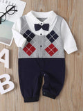 Baby Argyle Print Jumpsuit