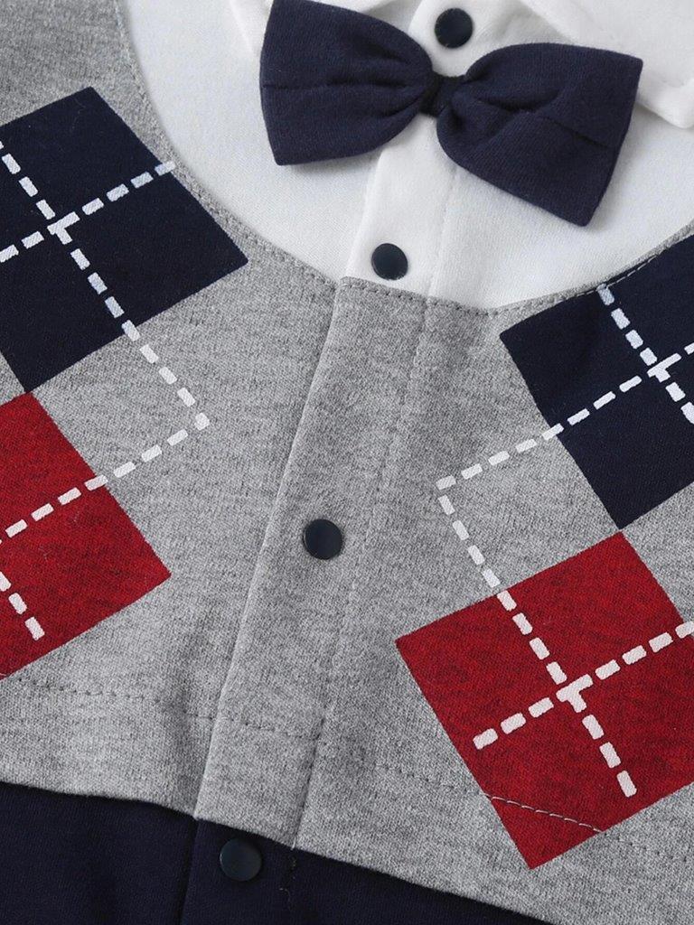Baby Argyle Print Jumpsuit