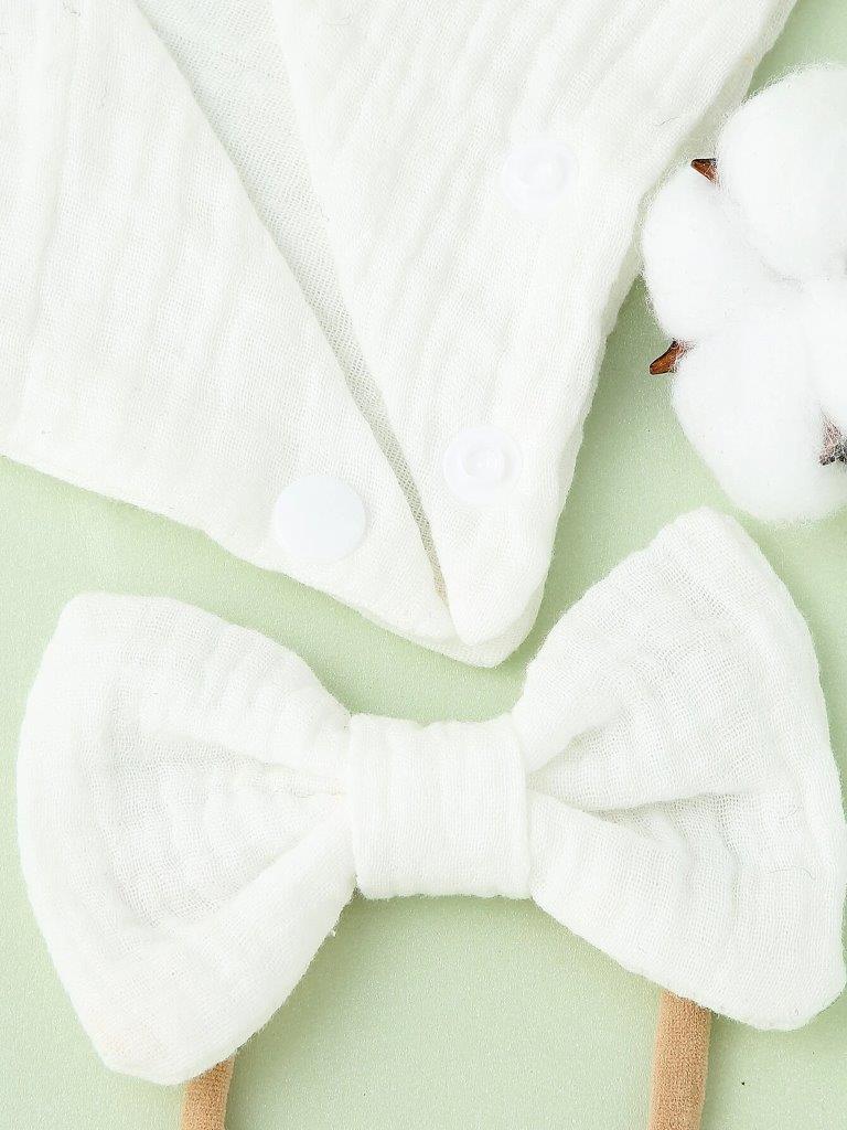 Baby Bandana Bib With Bow