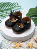 Baby Mary Jane With Bow Black