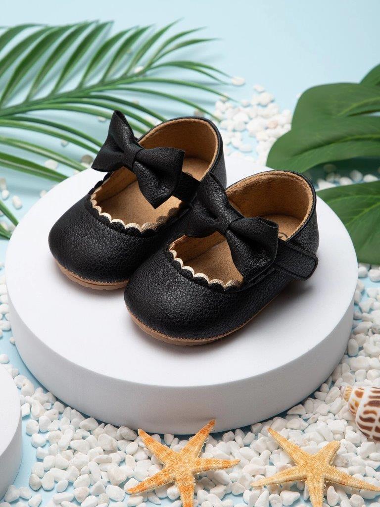 Baby Mary Jane With Bow Black