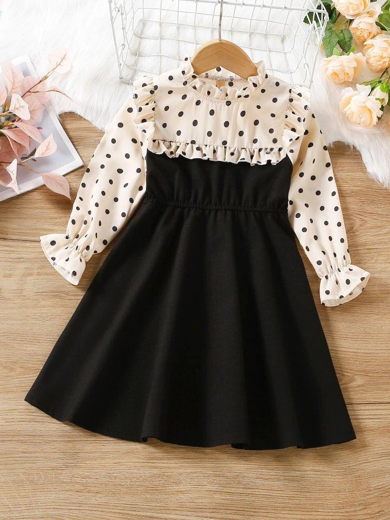 Toddler Girls Polka Dot Dress
