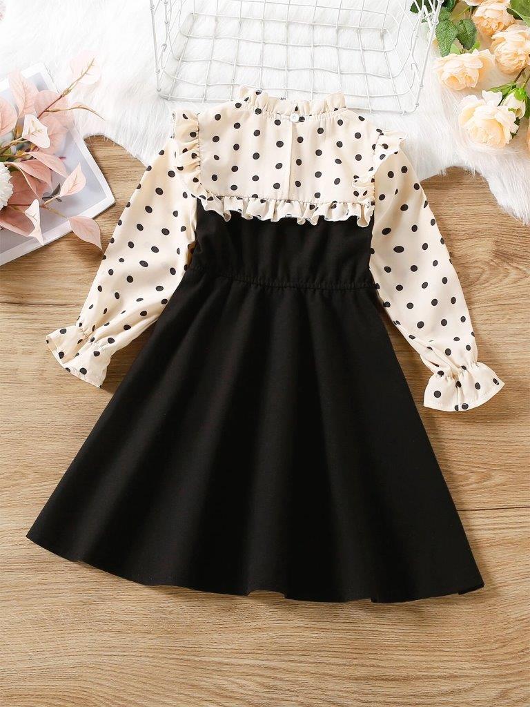 Toddler Girls Polka Dot Dress