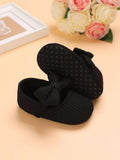 Baby Black Bow Strap Flats