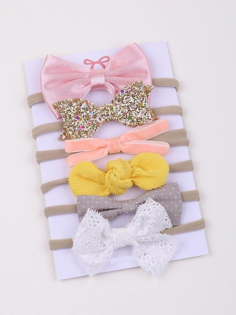 Baby 6 Piece Bow Set