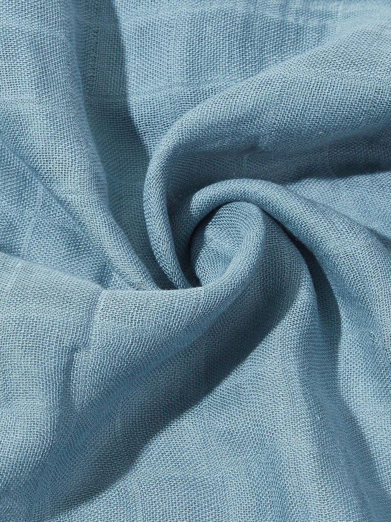 Baby Blue Muslin Blanket
