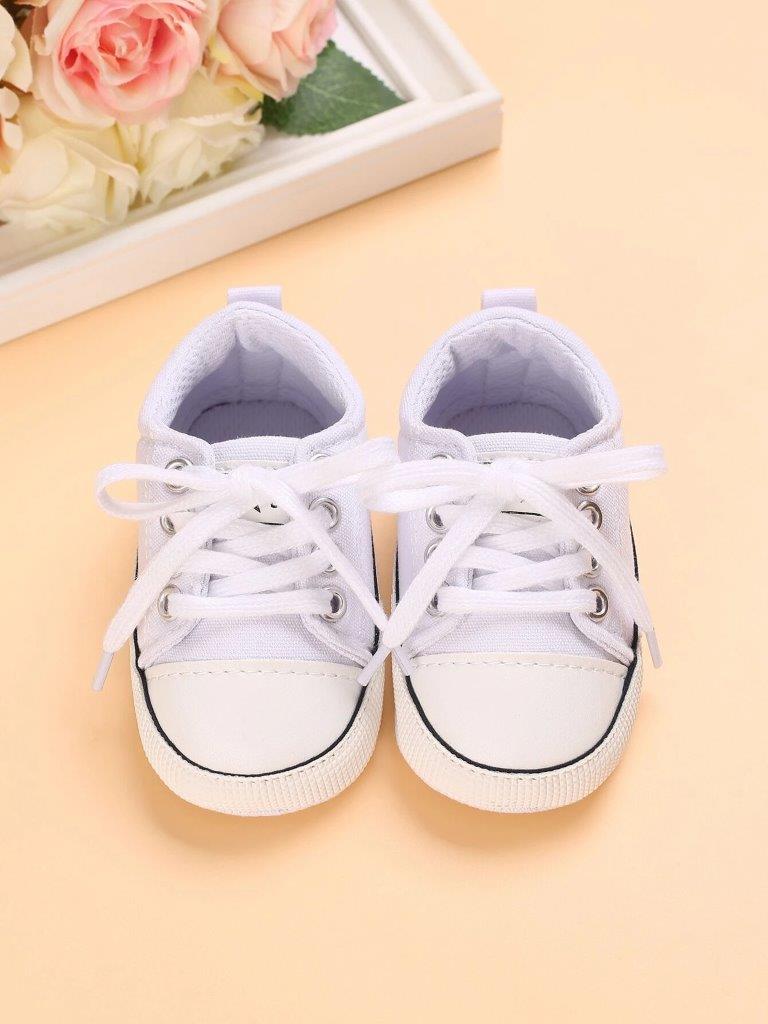 Baby White Canvas Sneaker