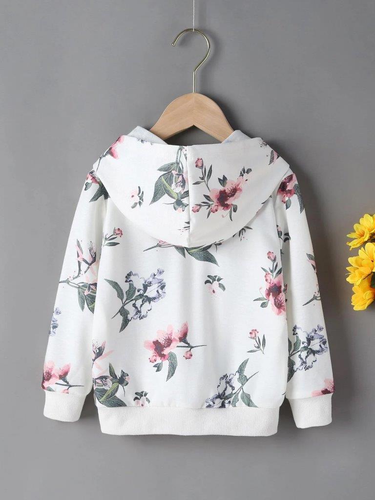 Toddler Girls Floral Print Pullover