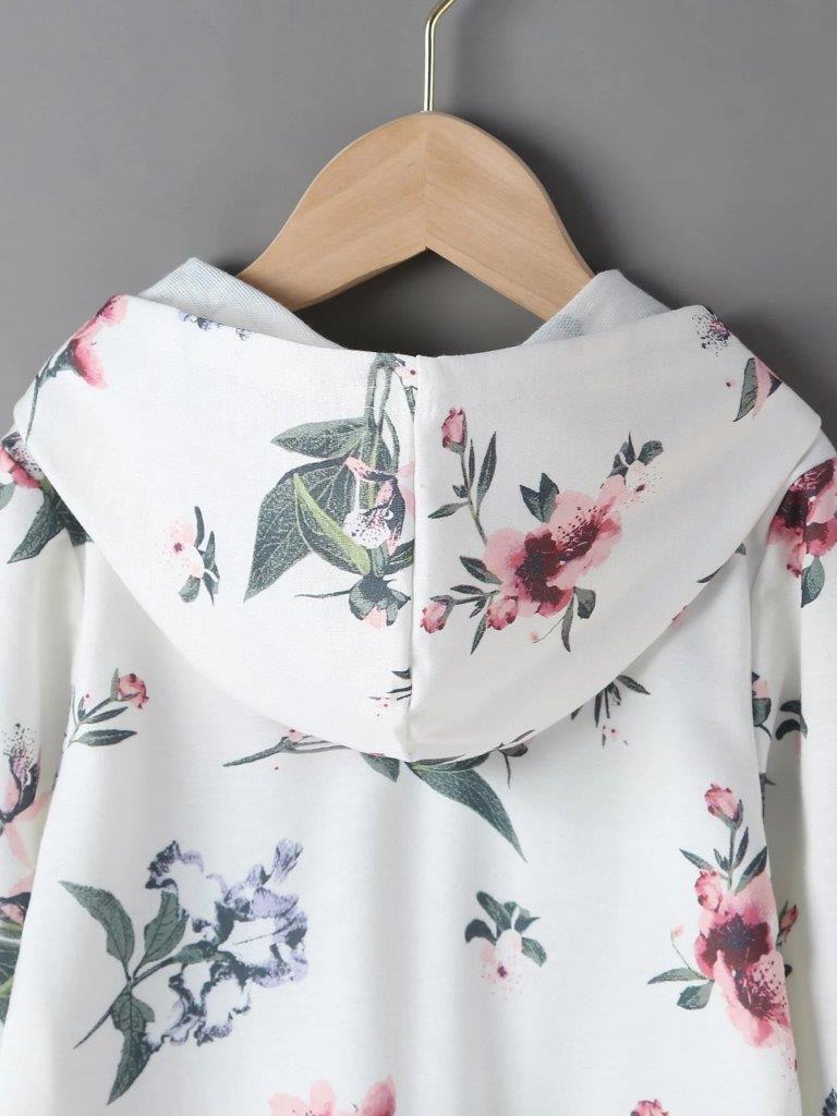 Toddler Girls Floral Print Pullover