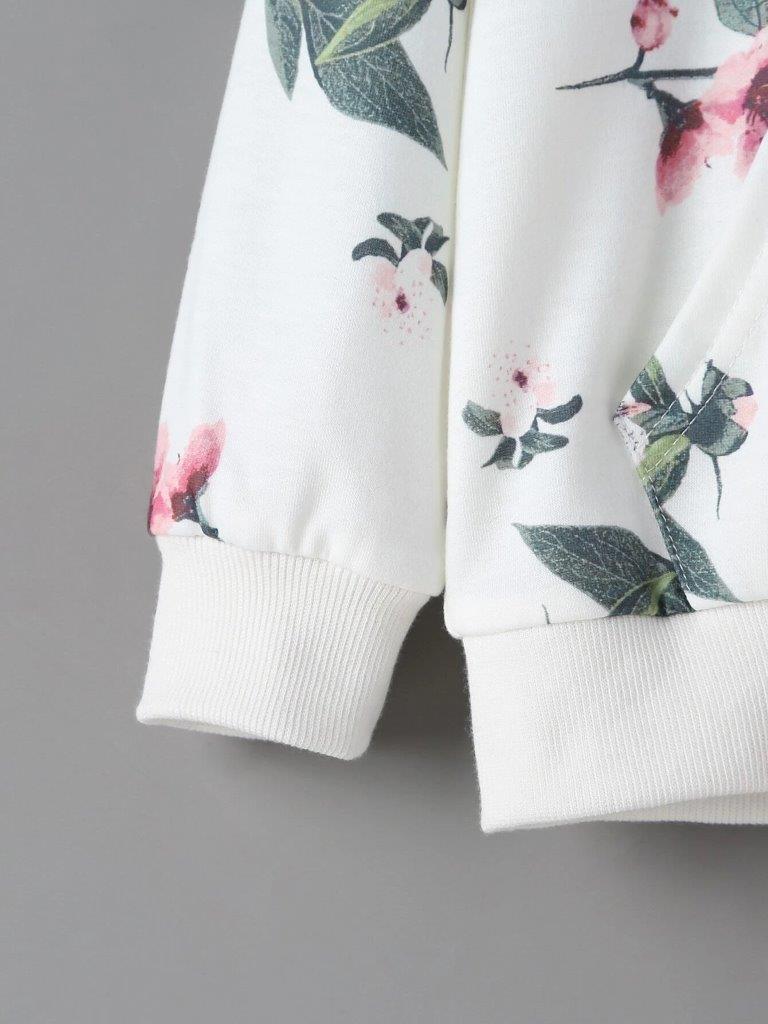 Toddler Girls Floral Print Pullover
