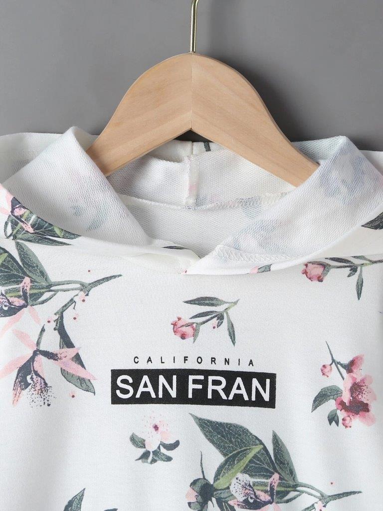 Toddler Girls Floral Print Pullover