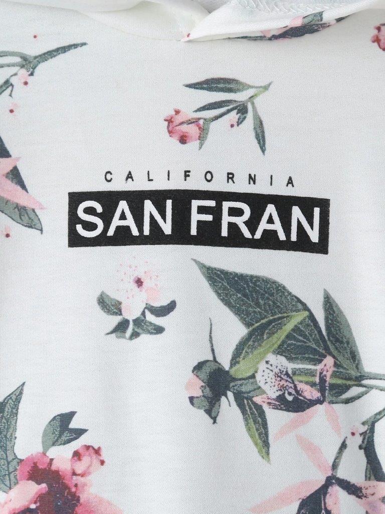 Toddler Girls Floral Print Pullover