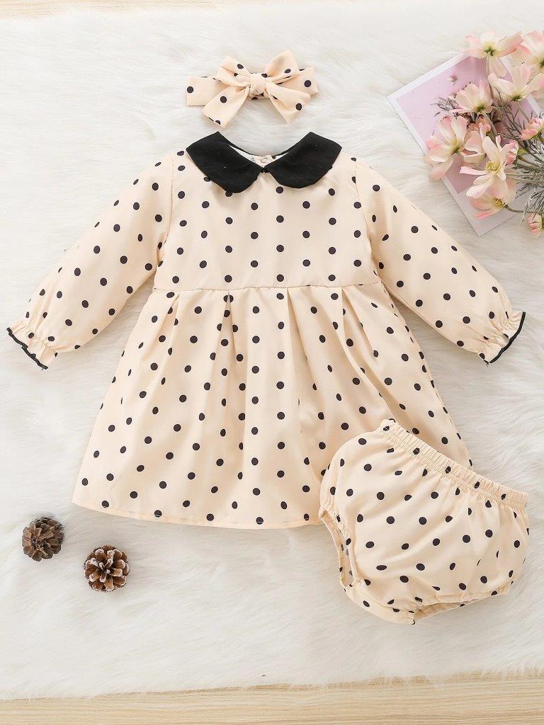 Baby Polka Dot 3 Piece Set