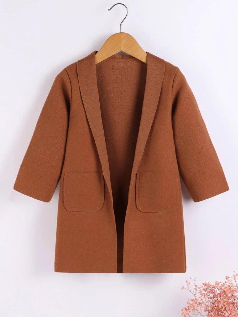 Toddler Pocket Coat Brown