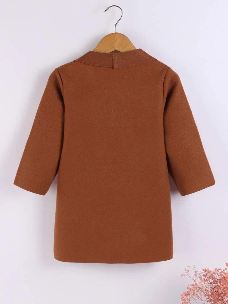 Toddler Pocket Coat Brown