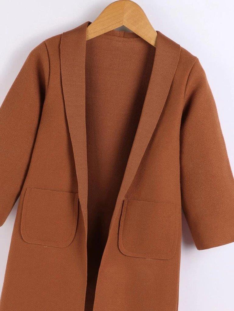 Toddler Pocket Coat Brown