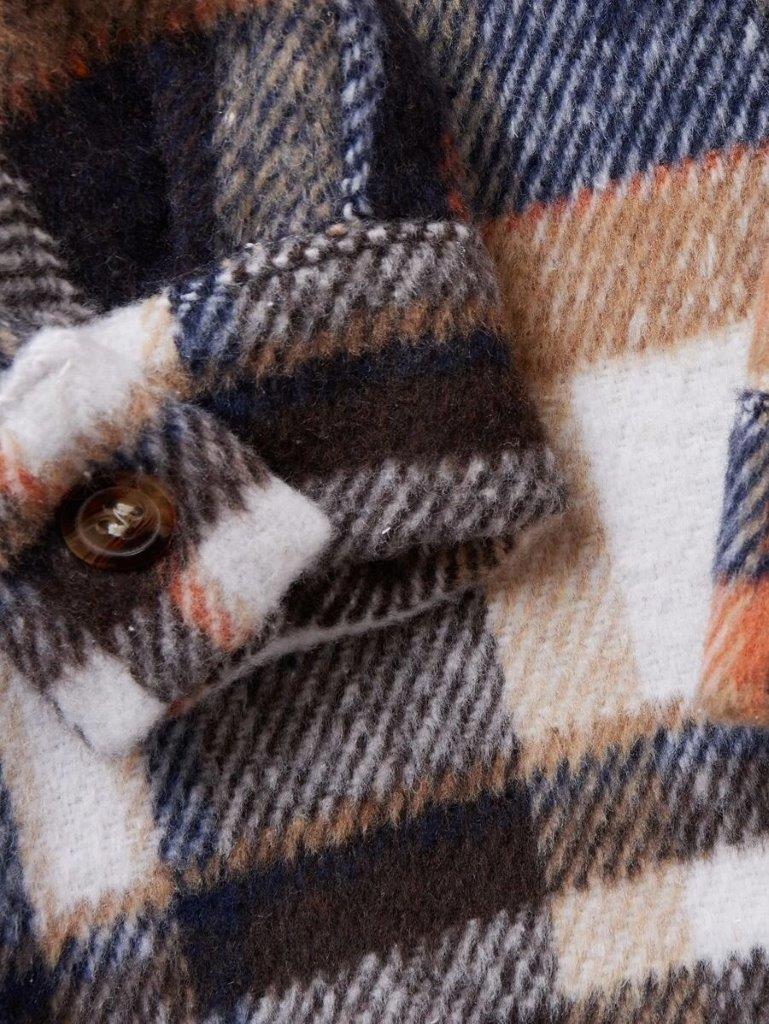 Baby Plaid Overcoat Shirt With Pants Set