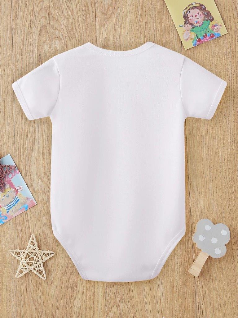 Baby Girl Heart Slogan Bodysuit Daddy