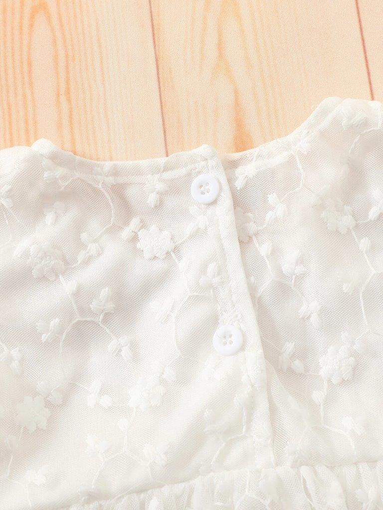 Baby Ruffle Sleeve Lace Dress