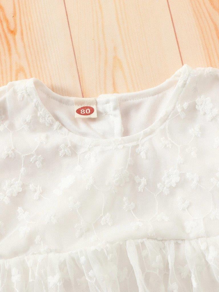 Baby Ruffle Sleeve Lace Dress