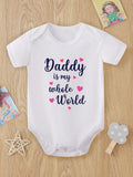 Baby Girl Heart Slogan Bodysuit Daddy